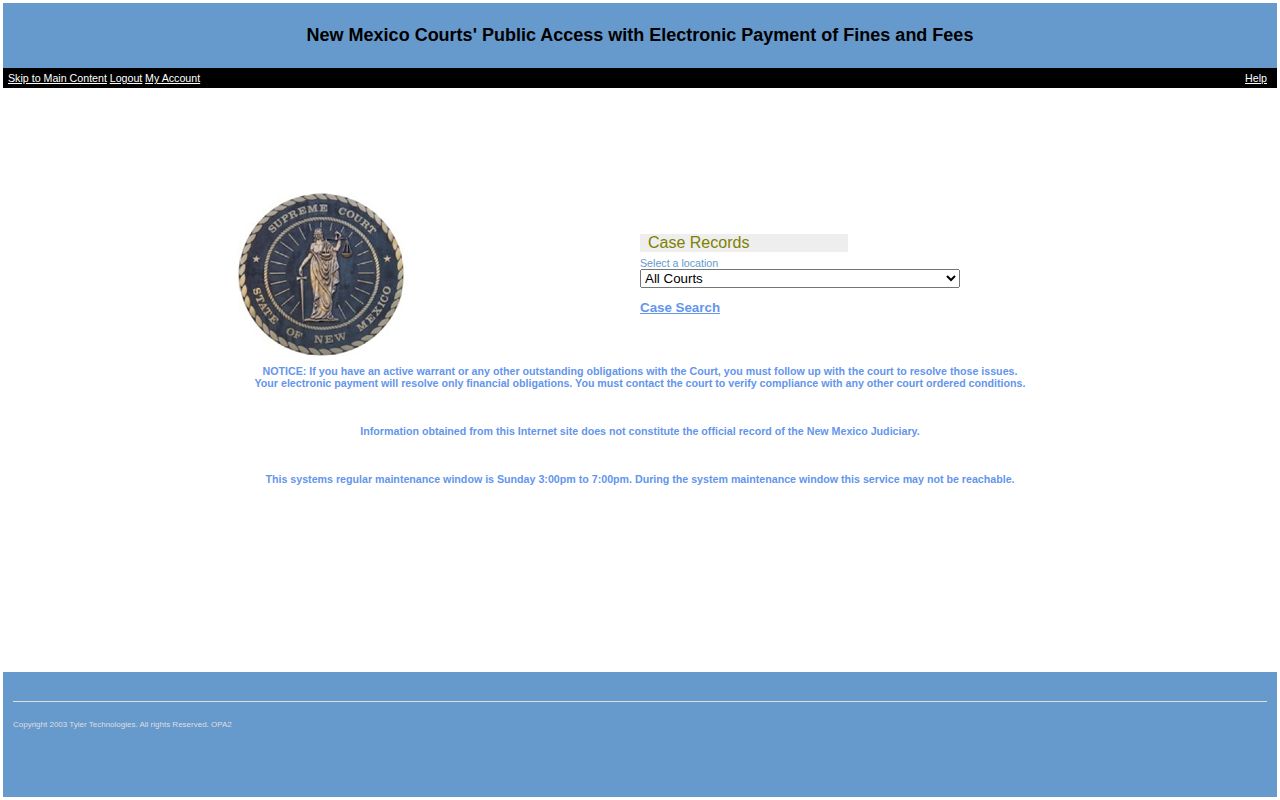 Eddy County Alternative Sentencing Unit court order records portal